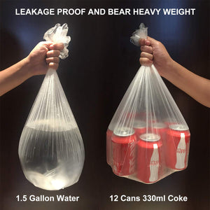 Small Trash Bags Kitchen Garbage Bags - 4 Gallon Clear Trash Bags Strong Wastebasket Liners for Bathroom, Kitchen, Office 15 Liter Trash Can Liners - 150 Counts