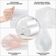 Load image into Gallery viewer, Small Trash Bags Kitchen Garbage Bags - 4 Gallon Clear Trash Bags Strong Wastebasket Liners for Bathroom, Kitchen, Office 15 Liter Trash Can Liners - 150 Counts