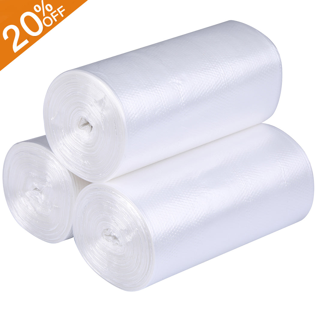 5 Rolls/pack Total 75pcs 4 Gallon Bathroom Small Trash Bag, Disposable Thin Trash  Bag, Pouch Kitchen Storage Small Garbage Bags, Plastic Bag For Bathroom  Kitchen Office Restaurant Cleaning